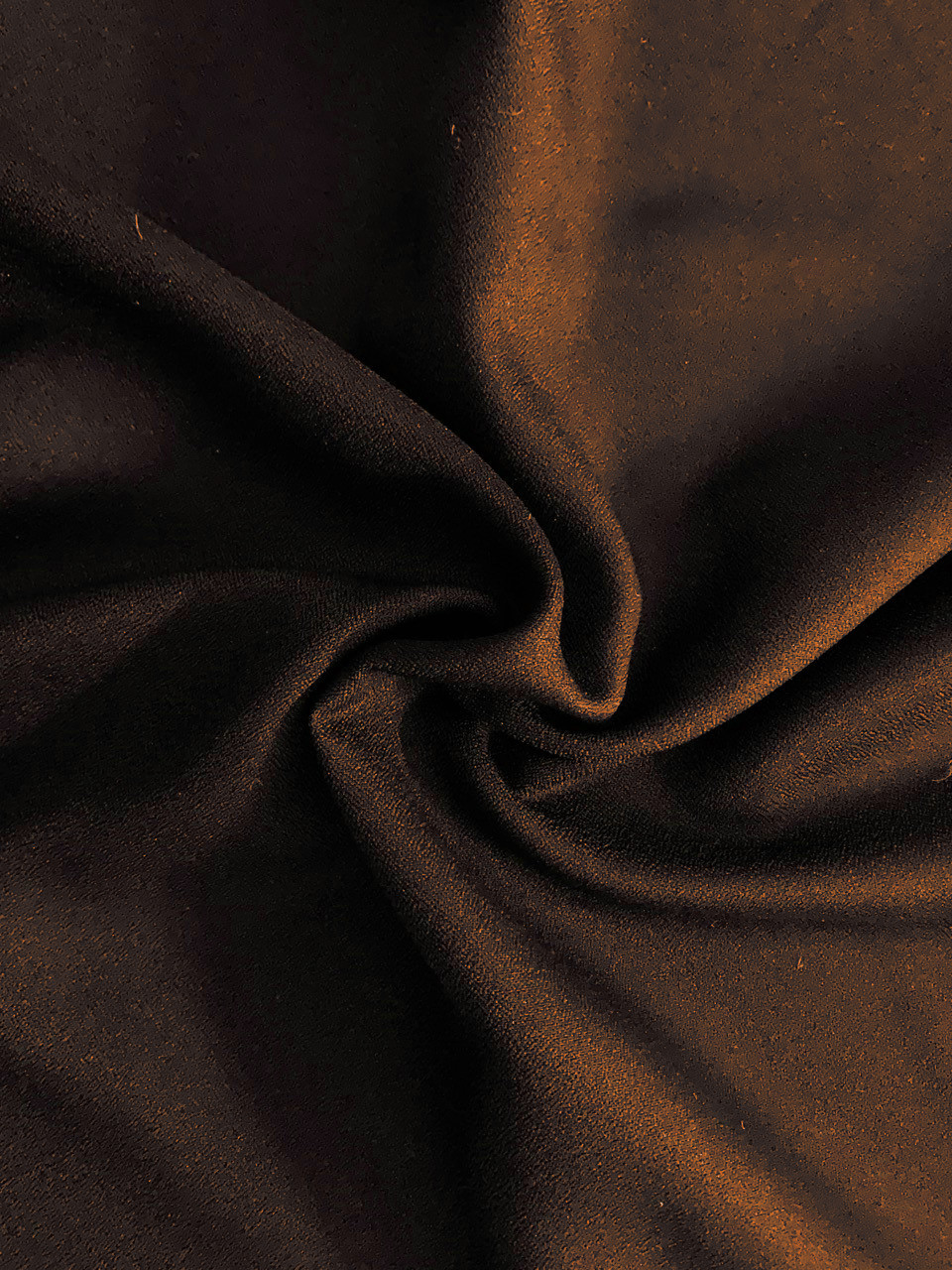 60" Wide Brown Crepe- By the yard (100% Polyester)